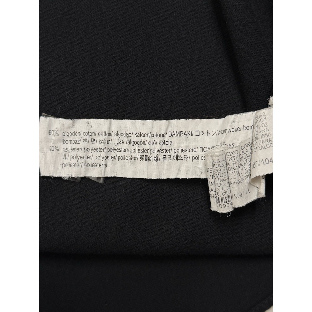 Zara Man Mens Regular Fit Long Sleeve Dress Shirt Black  Mens X-Large - Picture 7 of 7